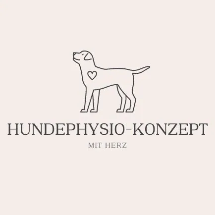 Hundephysio-Konzept mit Herz