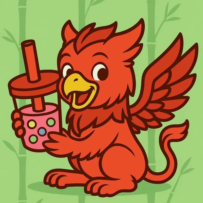 Little Red Griffin - Bubbletealaden